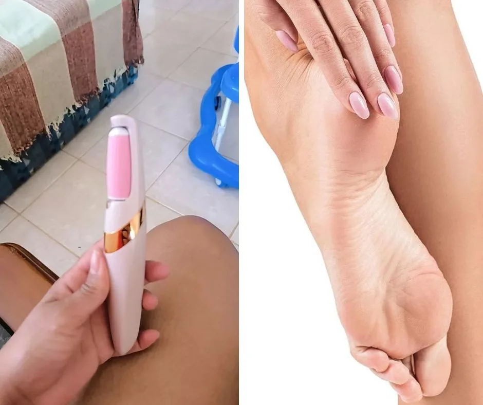 5 Itens da Shopee que As Mulheres Estão Comprando 5 itens da shopee, Lixador de Pé Elétrico - Esfoliador Tira Calos Pedicure Portátil