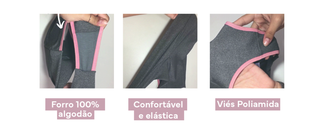 Kit 10 Calcinhas Femininas Cós Alto, cintura fina-3