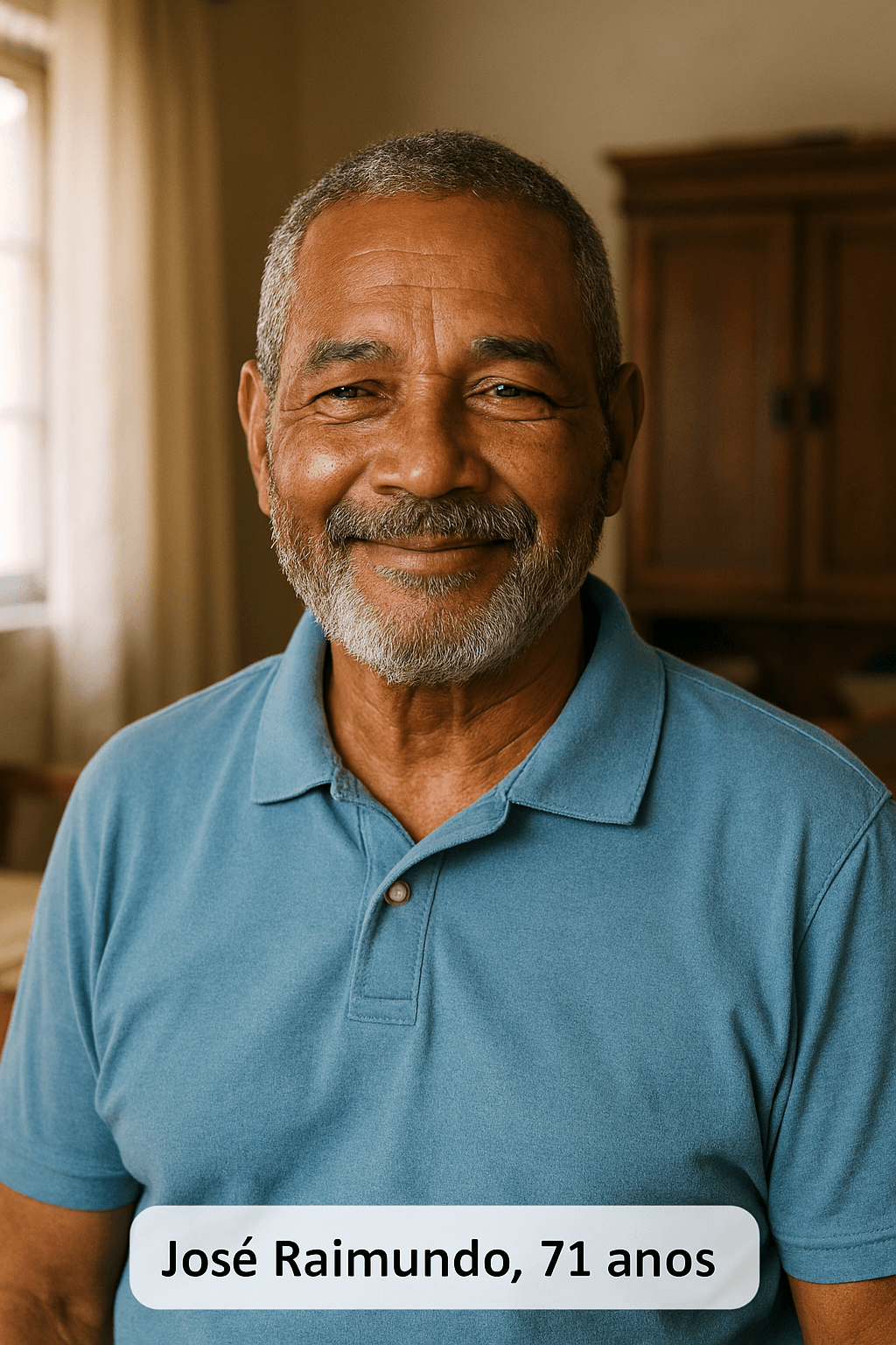 Foto de Sebastião Bortoleto sorrindo